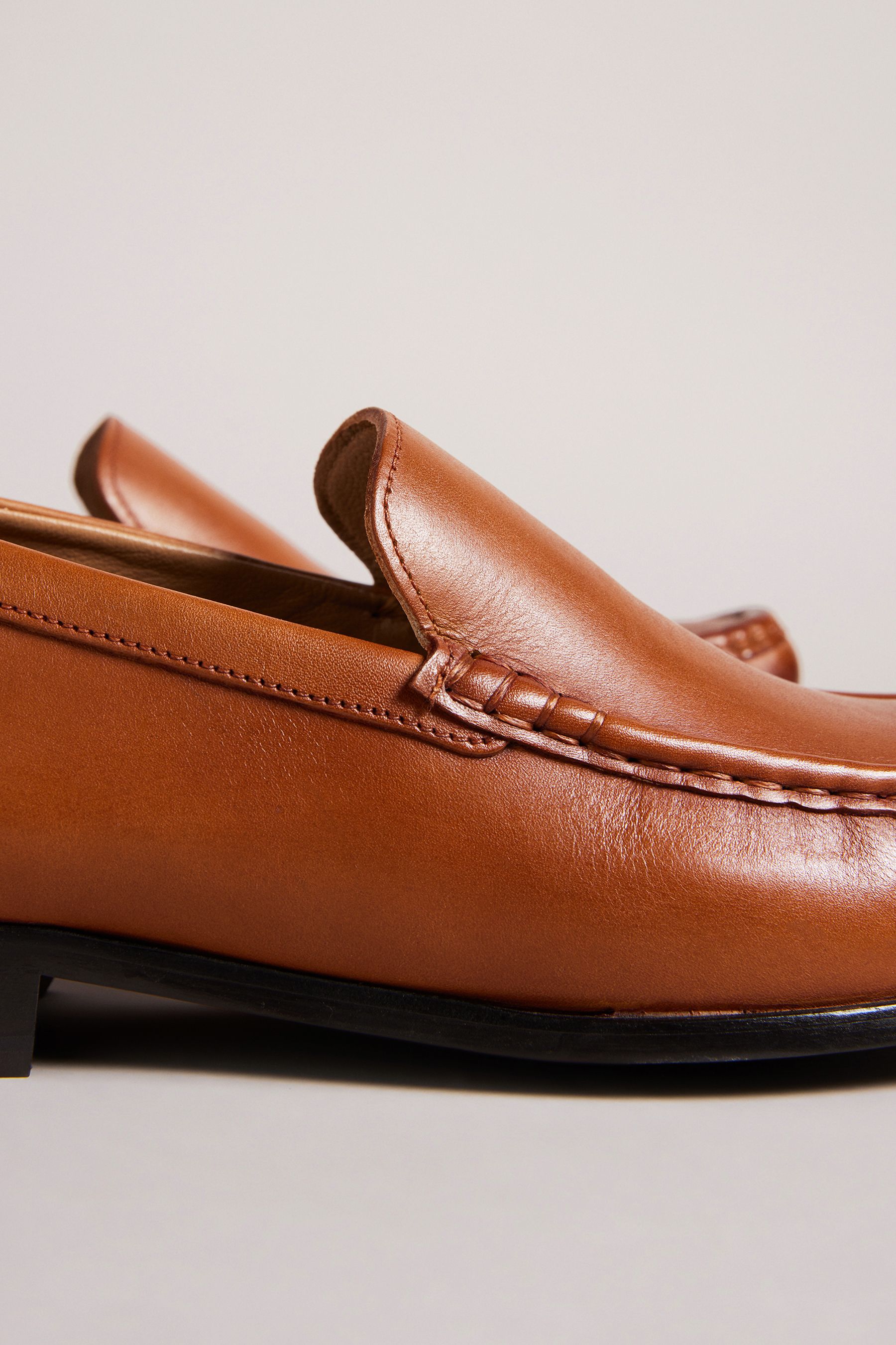 Buy Ted Baker Natural Labi Leather Penny Loafers from Next Luxembourg