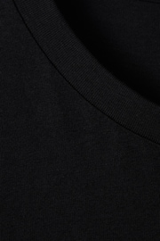 Reiss Black Bless Marl Crew Neck T-Shirt - Image 7 of 8