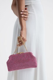 Reiss Rose Adaline Embellished Clutch Bag - Image 4 of 7