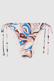 Reiss Multi Jamila Tie Side Printed Bikini Bottoms - Image 2 of 5