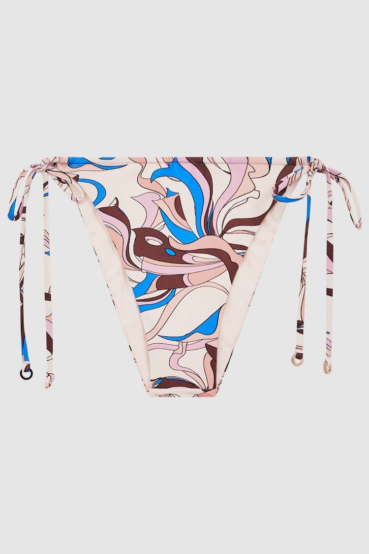 Reiss Multi Jamila Tie Side Printed Bikini Bottoms - Image 2 of 5