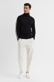 Reiss Black Aspen Long Sleeve Roll Neck Jumper - Image 3 of 6