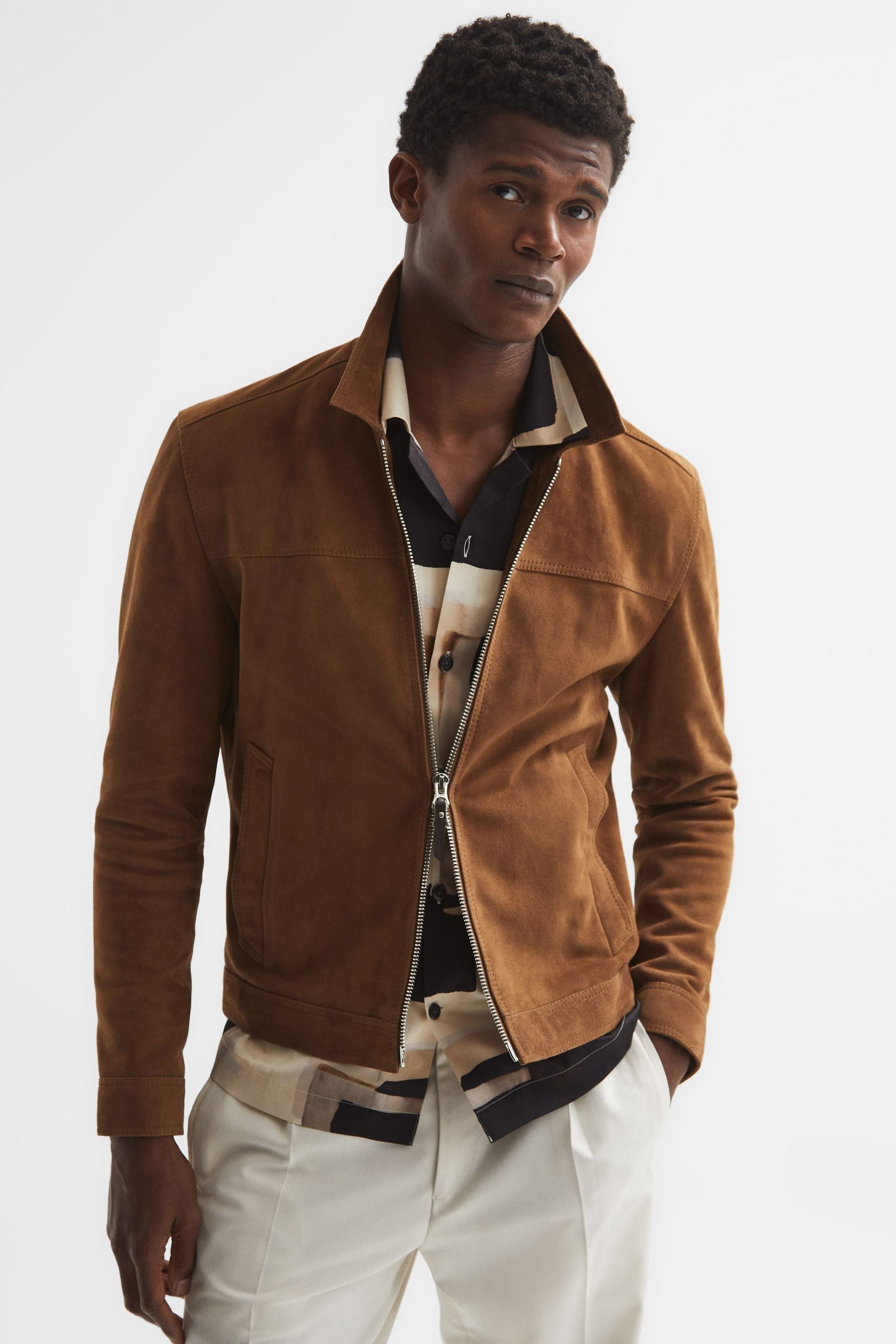 Reiss suede jacket mens shop