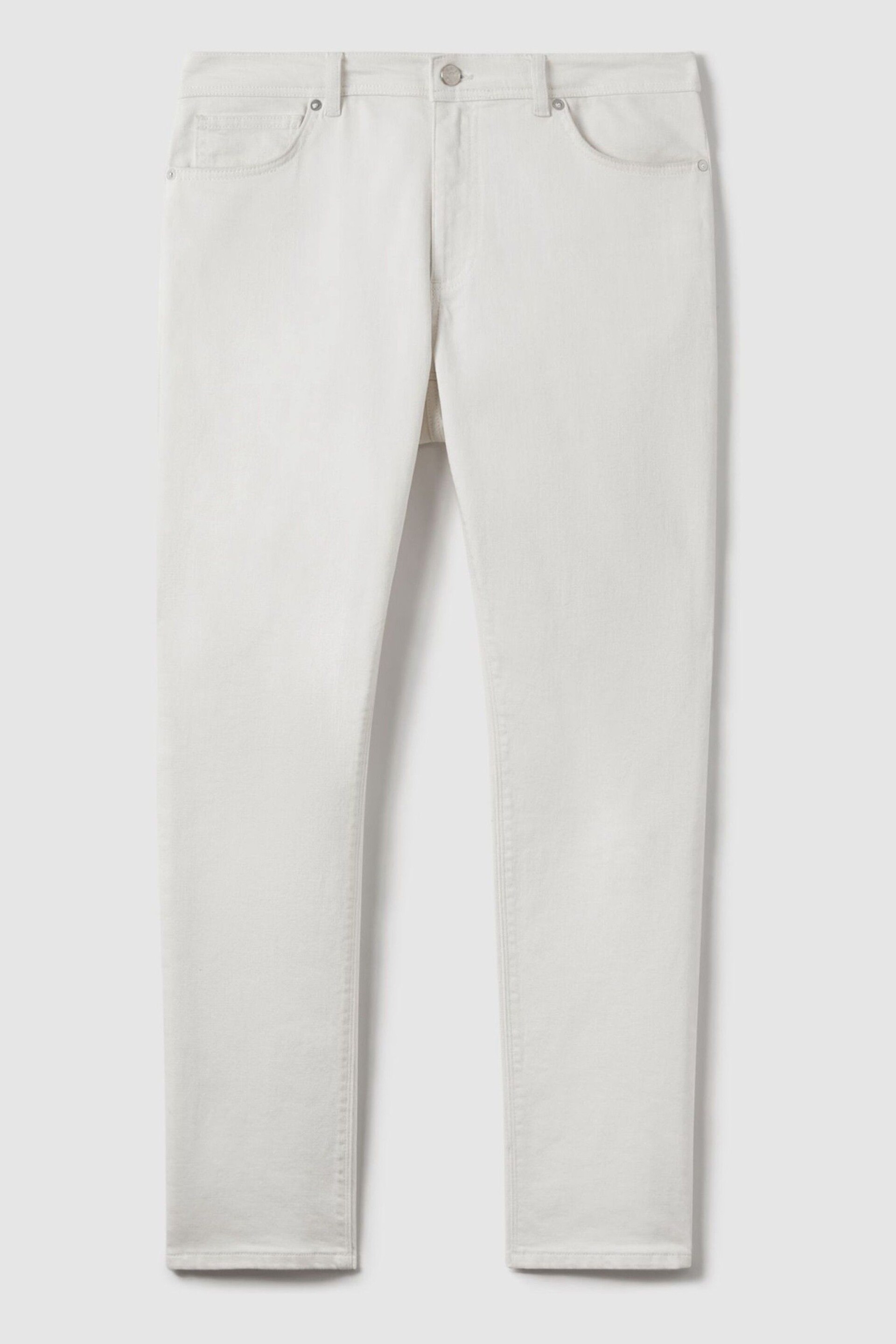 Reiss Ecru Santorini Tapered Slim Fit Jeans - Image 2 of 7