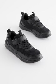 Black Wide Fit (G) Single Strap Trainers - Image 1 of 5