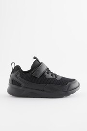 Black Wide Fit (G) Single Strap Trainers - Image 2 of 5