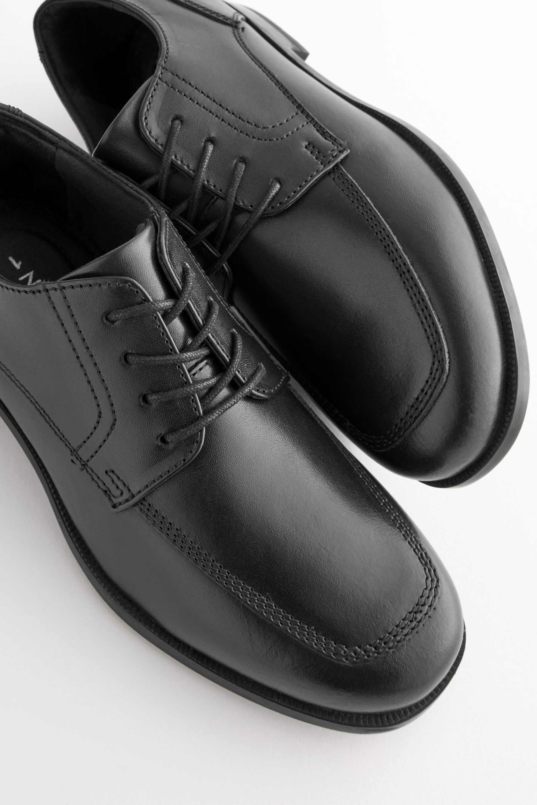 Black leather shoes school discount