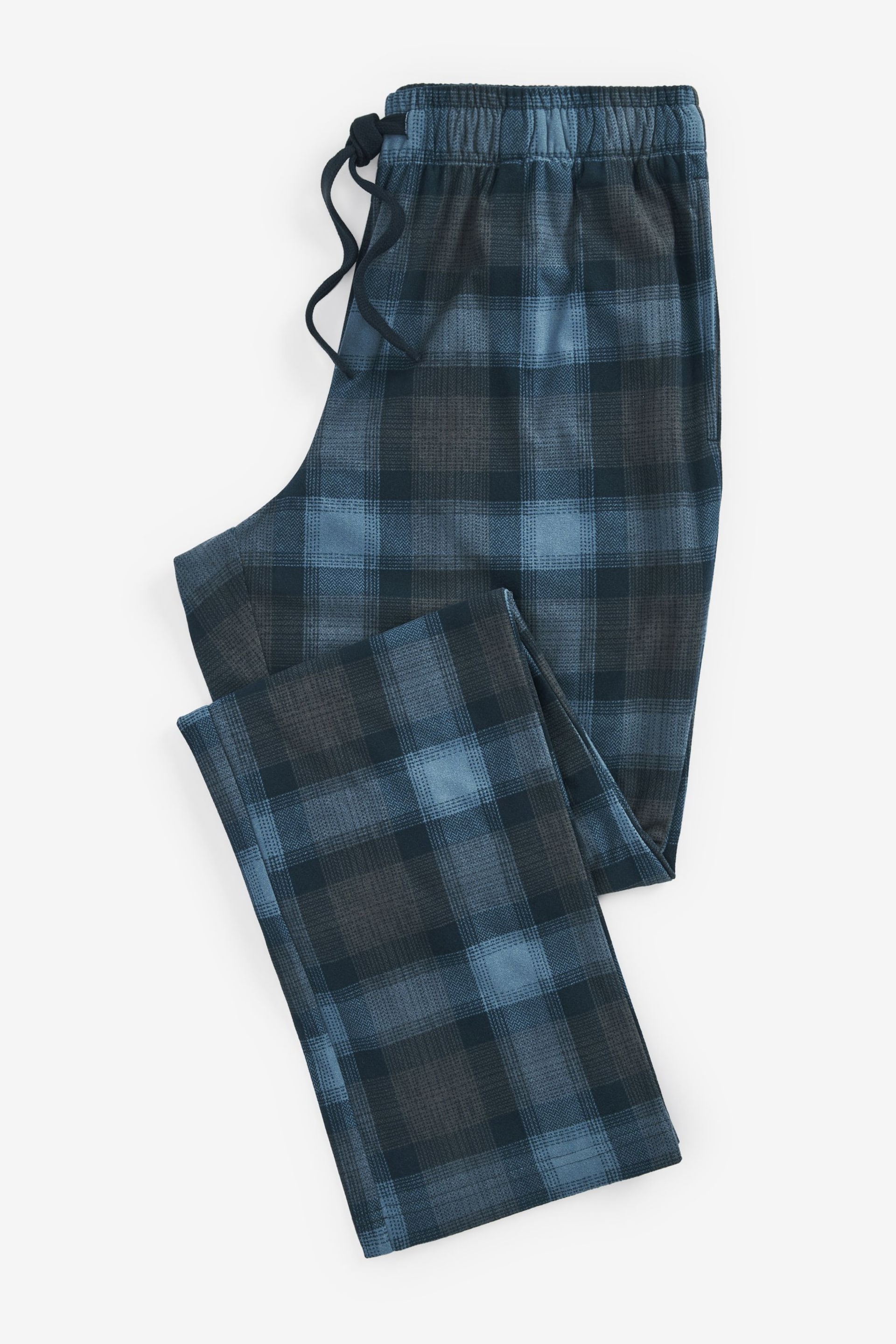Grey/Blue Check Motionflex Cosy Pyjamas Set - Image 8 of 8