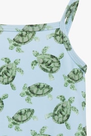 Trotters London Little Blue Turtle Peplum Swimsuit - Image 4 of 4