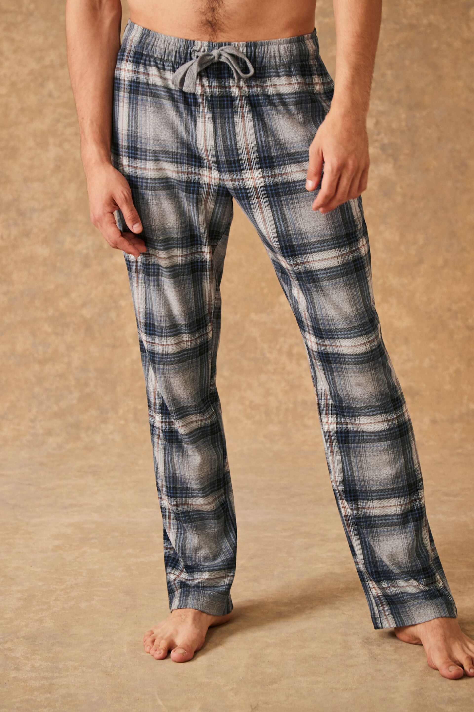 Grey Check Motionflex Cosy Pyjama Bottoms - Image 1 of 6