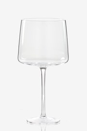 Set of 2 Clear Angular Gin Glasses - Image 4 of 4