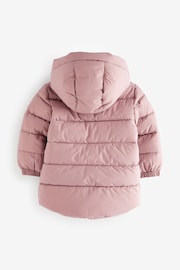Pink Shower Resistant Padded Coat (3mths-7yrs) - Image 9 of 10