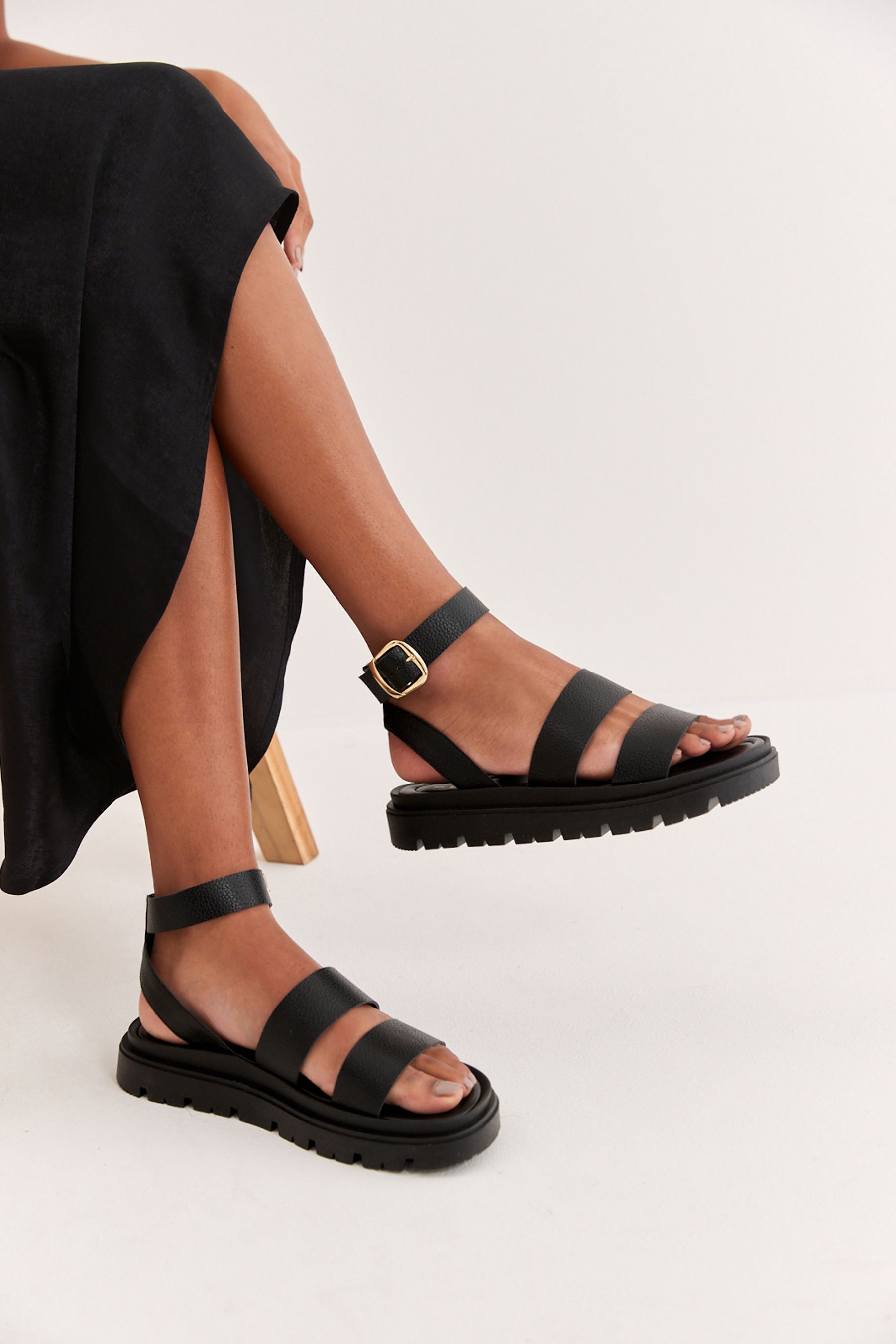 Chunky strap sandals shop