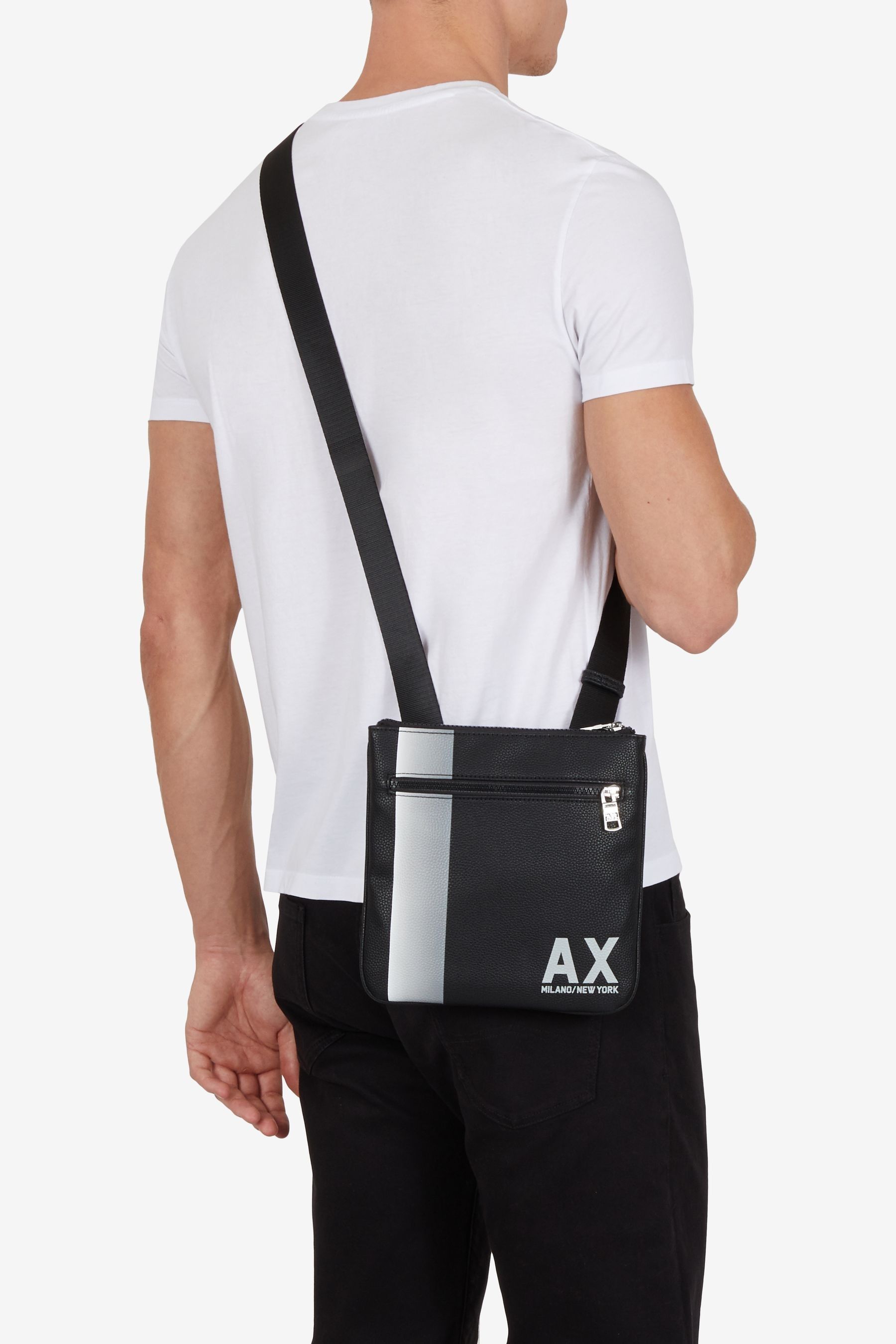 Armani exchange black bag online