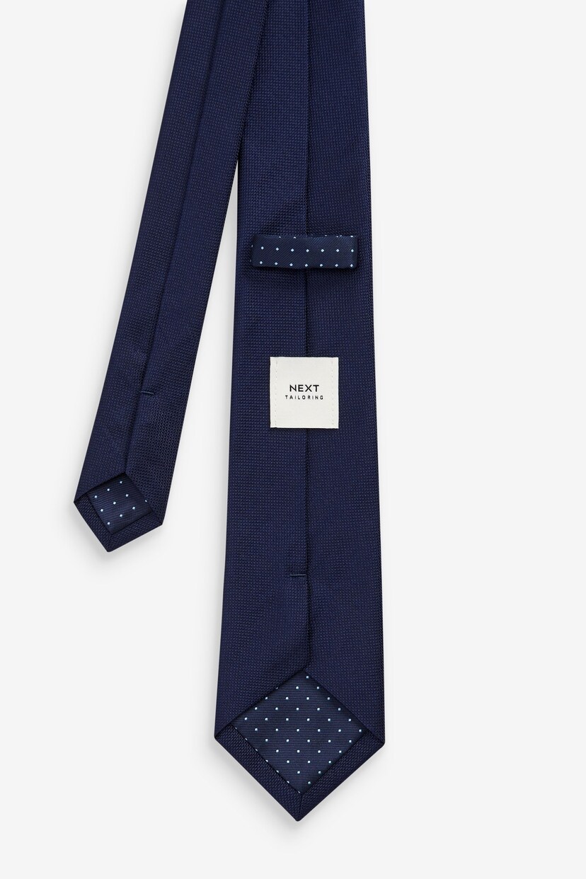 Navy Blue Silk Tie - Image 3 of 3
