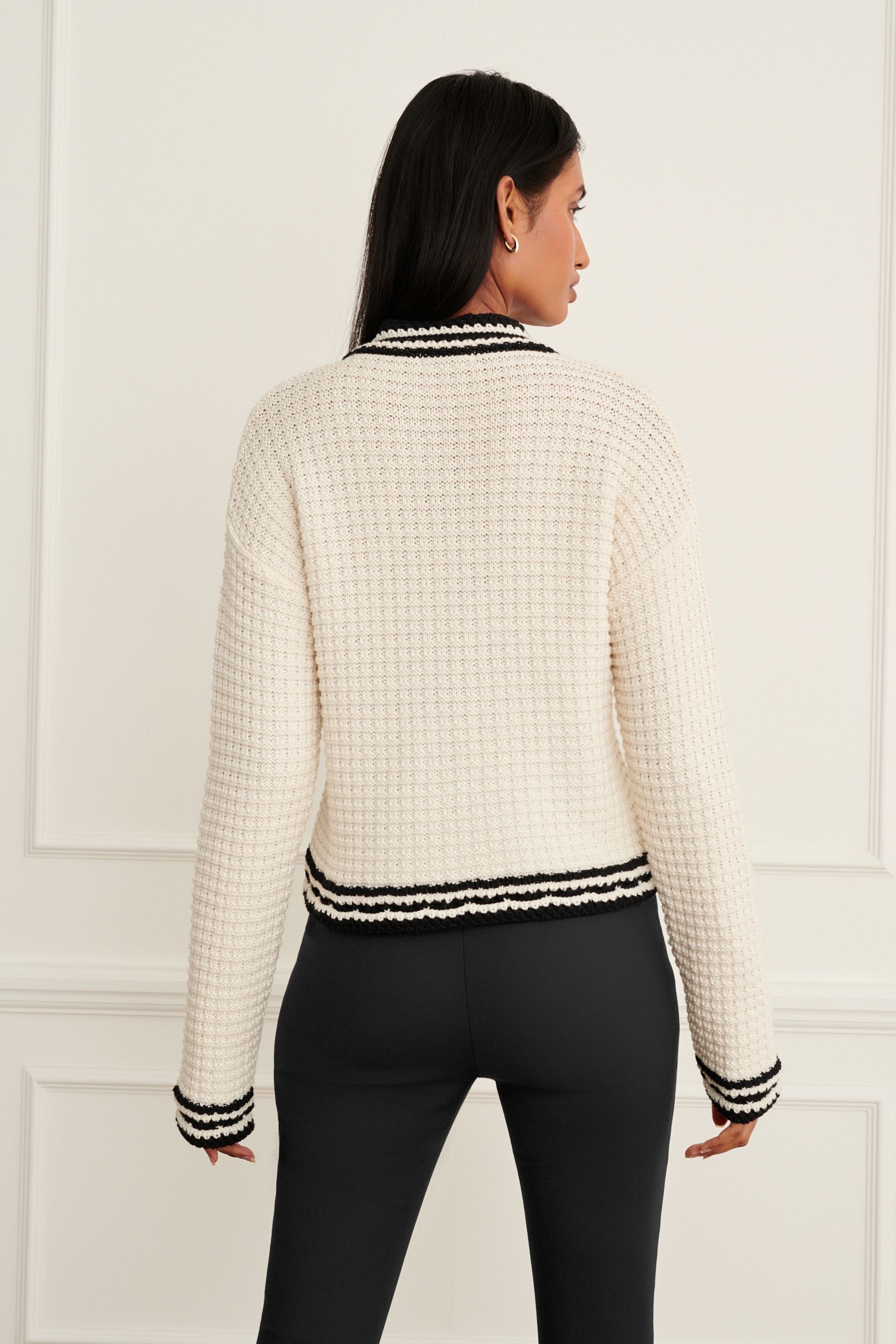White smart cardigan new arrivals