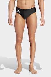 adidas Black Solid Swim Trunks - Image 1 of 6