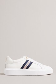 Ted Baker White Platform Lornie Webbing Trainers - Image 1 of 5