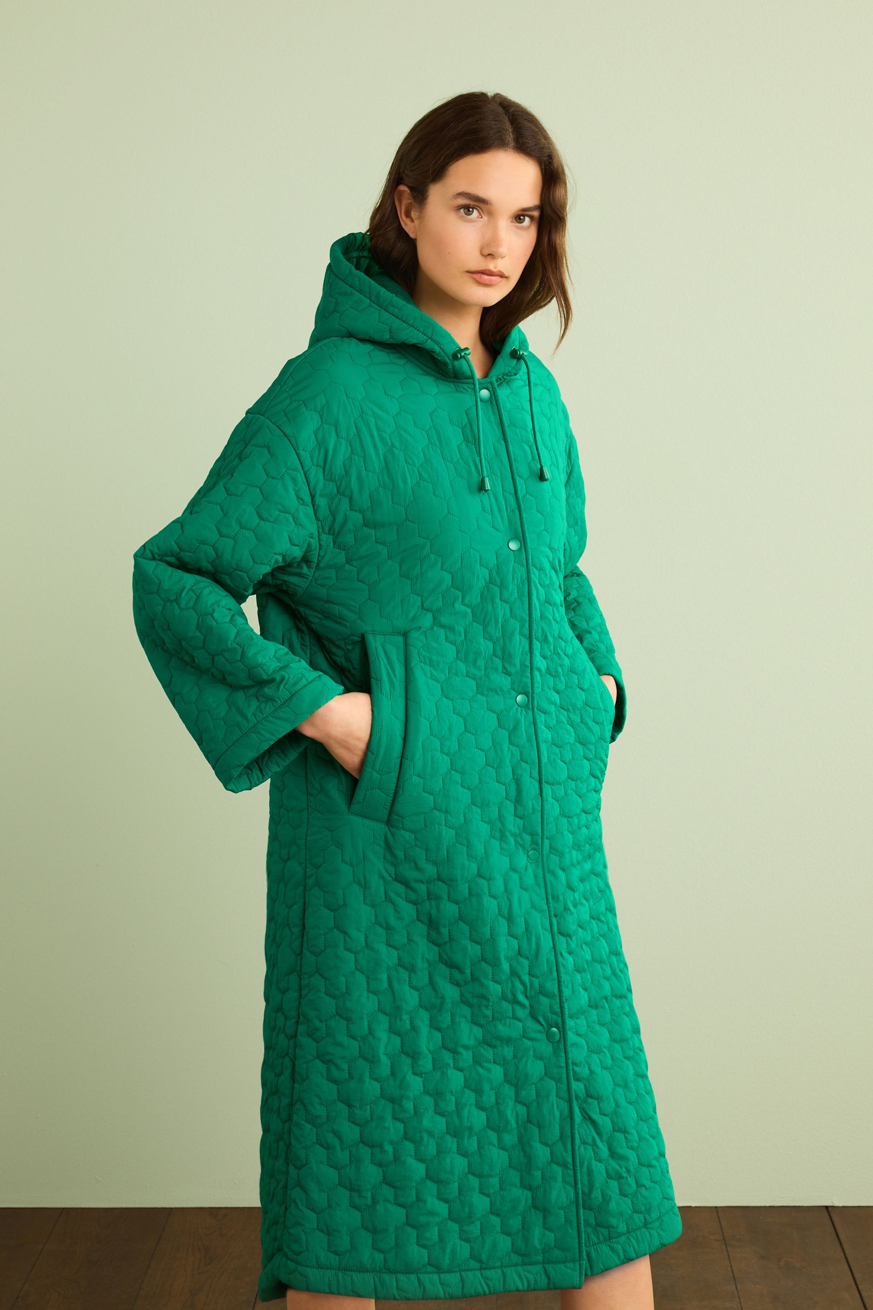 Buy Green Changing Robe with Fleece Lining from Next Luxembourg