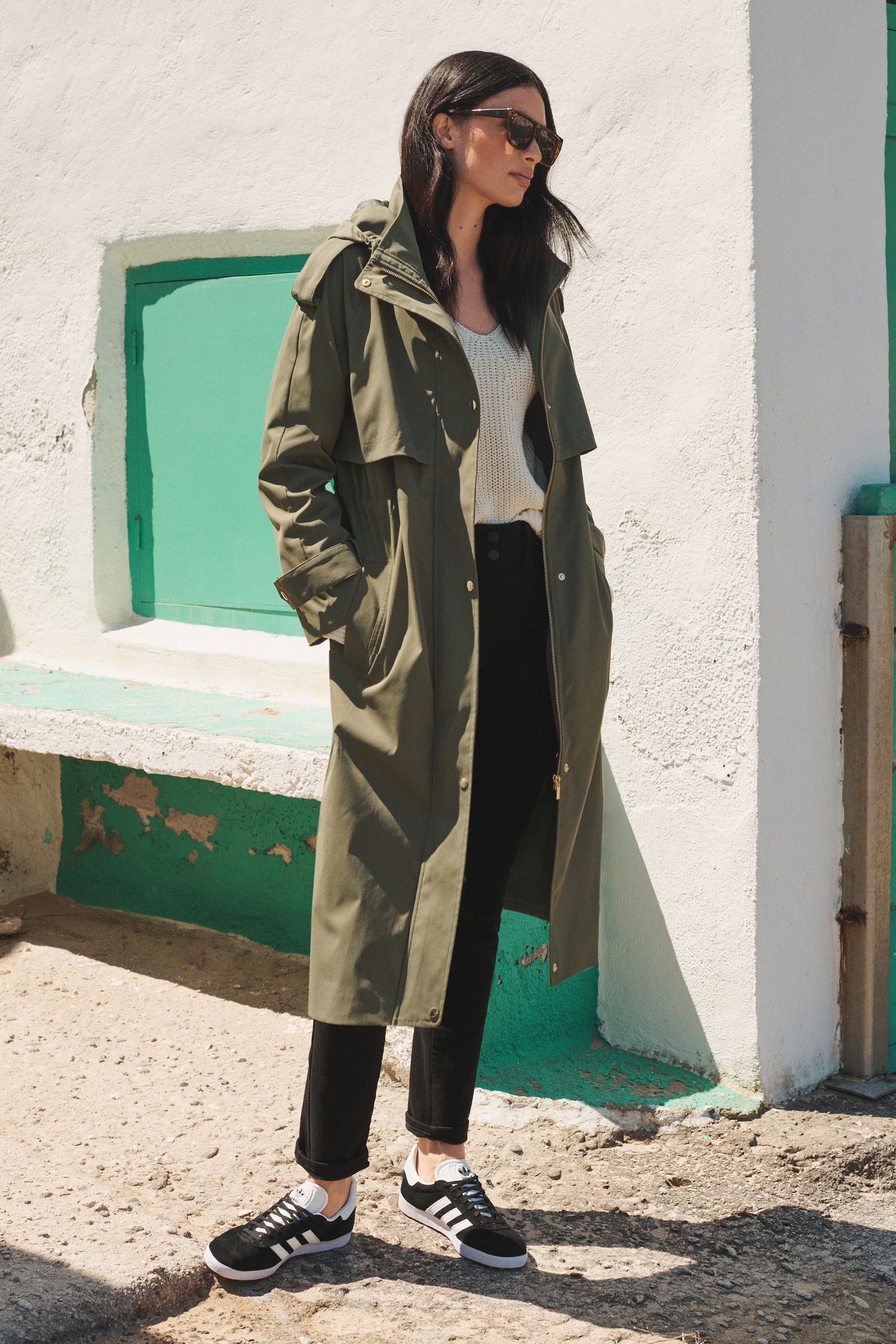Green lightweight parka outlet