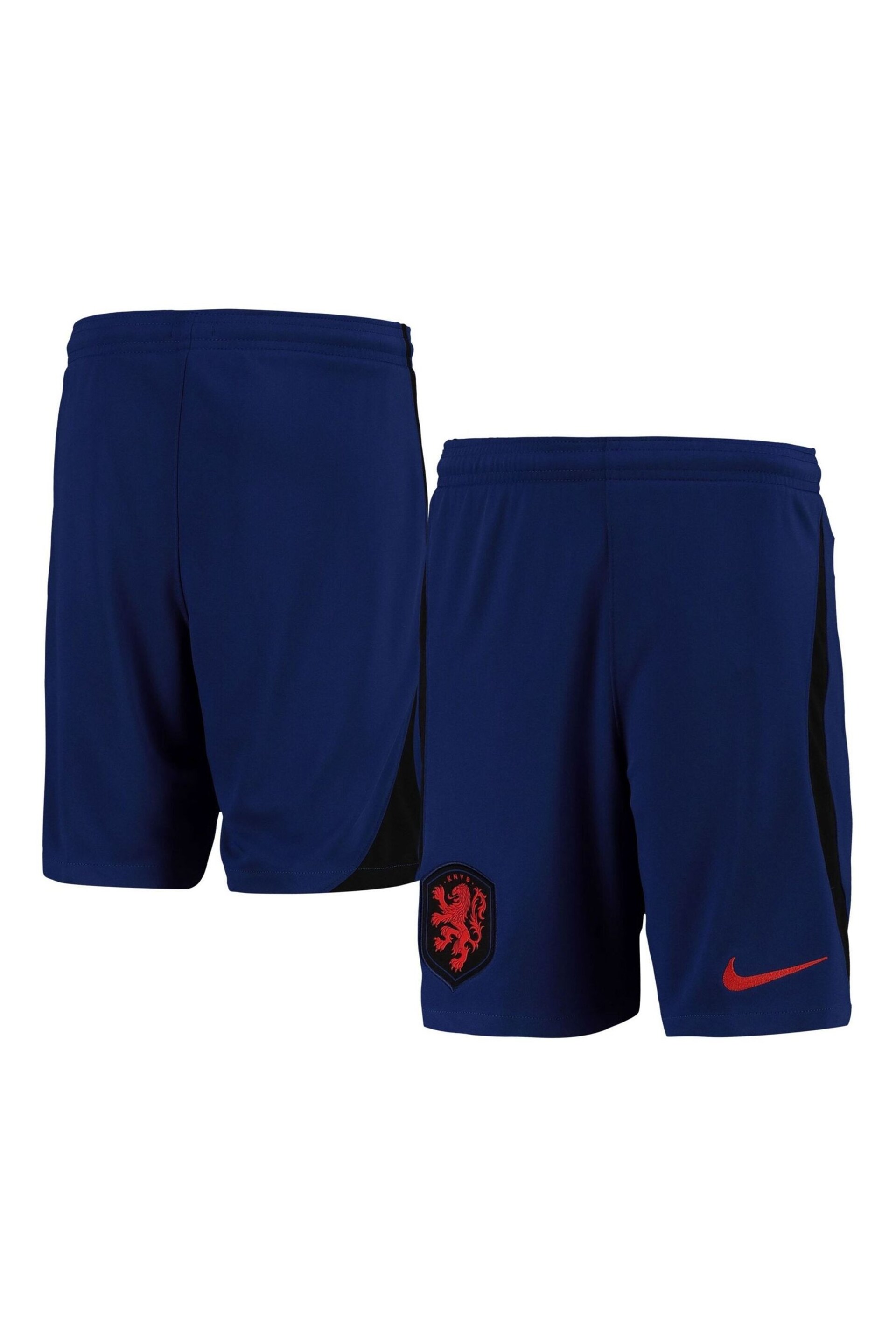 Nike Blue Netherlands Away Stadium 2022 Shorts Kids - Image 1 of 3