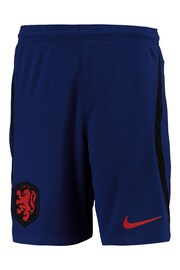 Nike Blue Netherlands Away Stadium 2022 Shorts Kids - Image 2 of 3