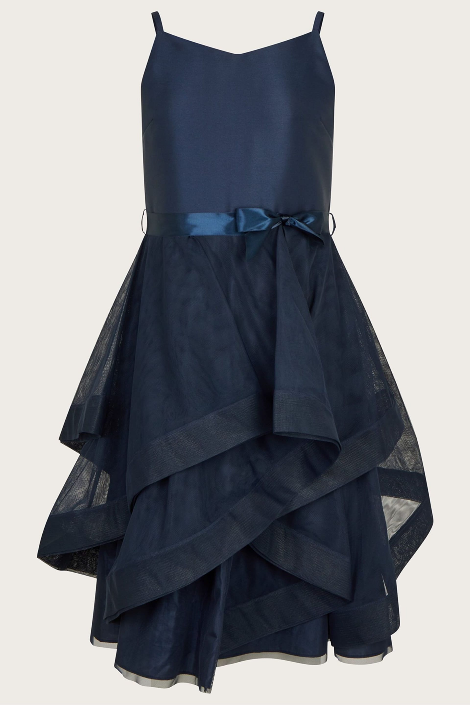 Monsoon Blue Sienna Ruffle Prom Dress - Image 1 of 3