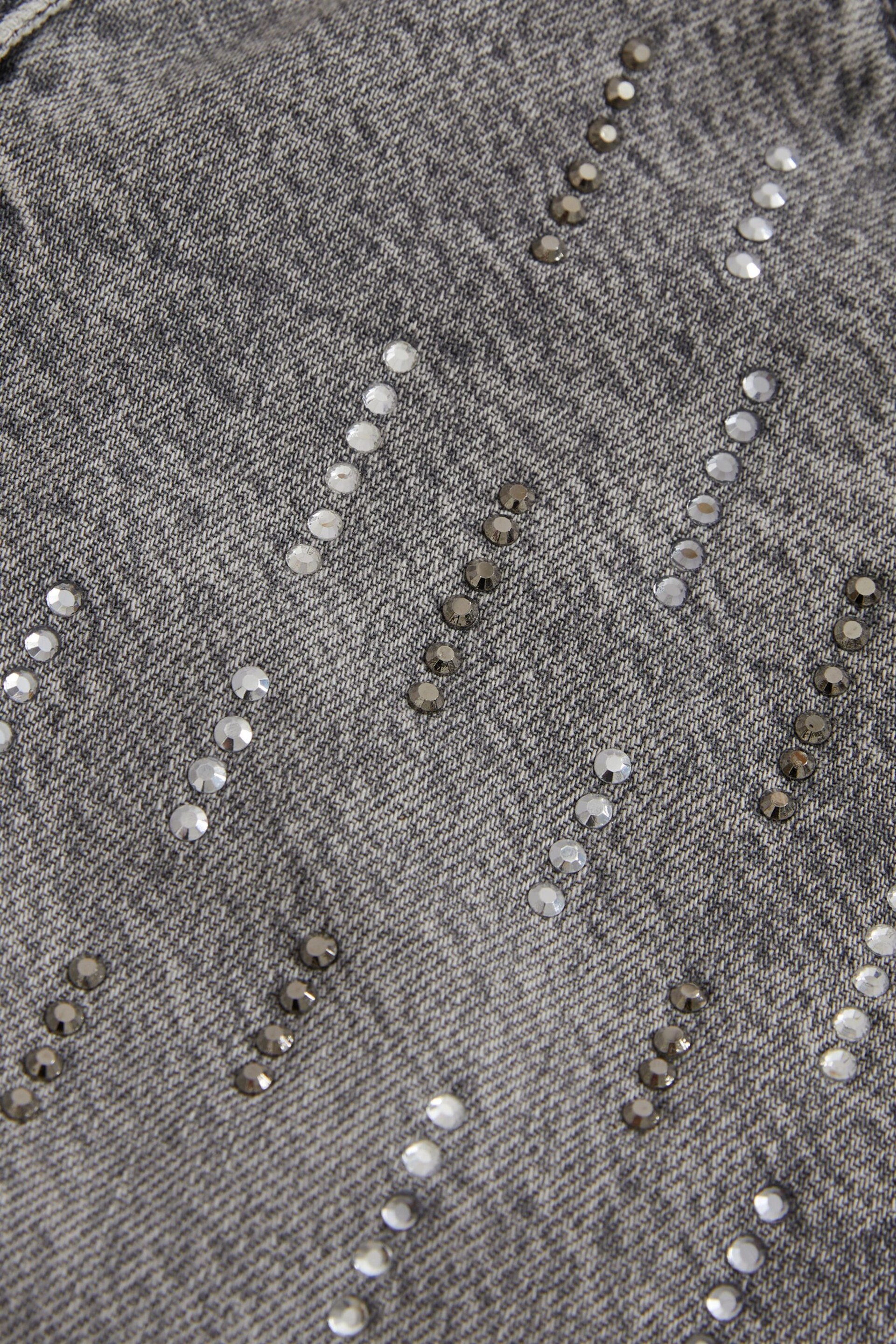 Grey Embellished Mom Jeans (3-16yrs) - Image 6 of 6