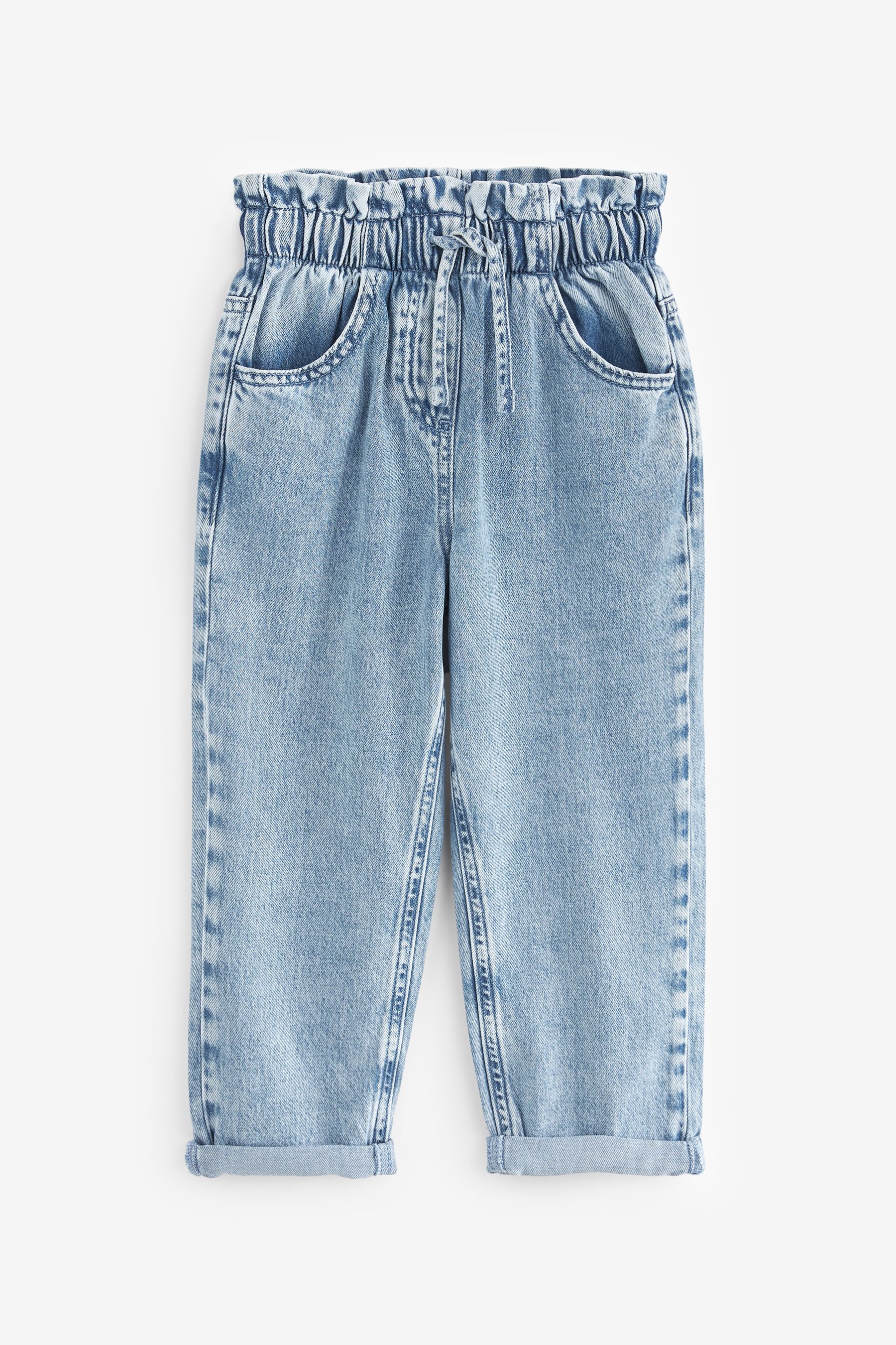 Buy Denim Tie Waist Paperbag Jeans 3 16yrs from Next Canada