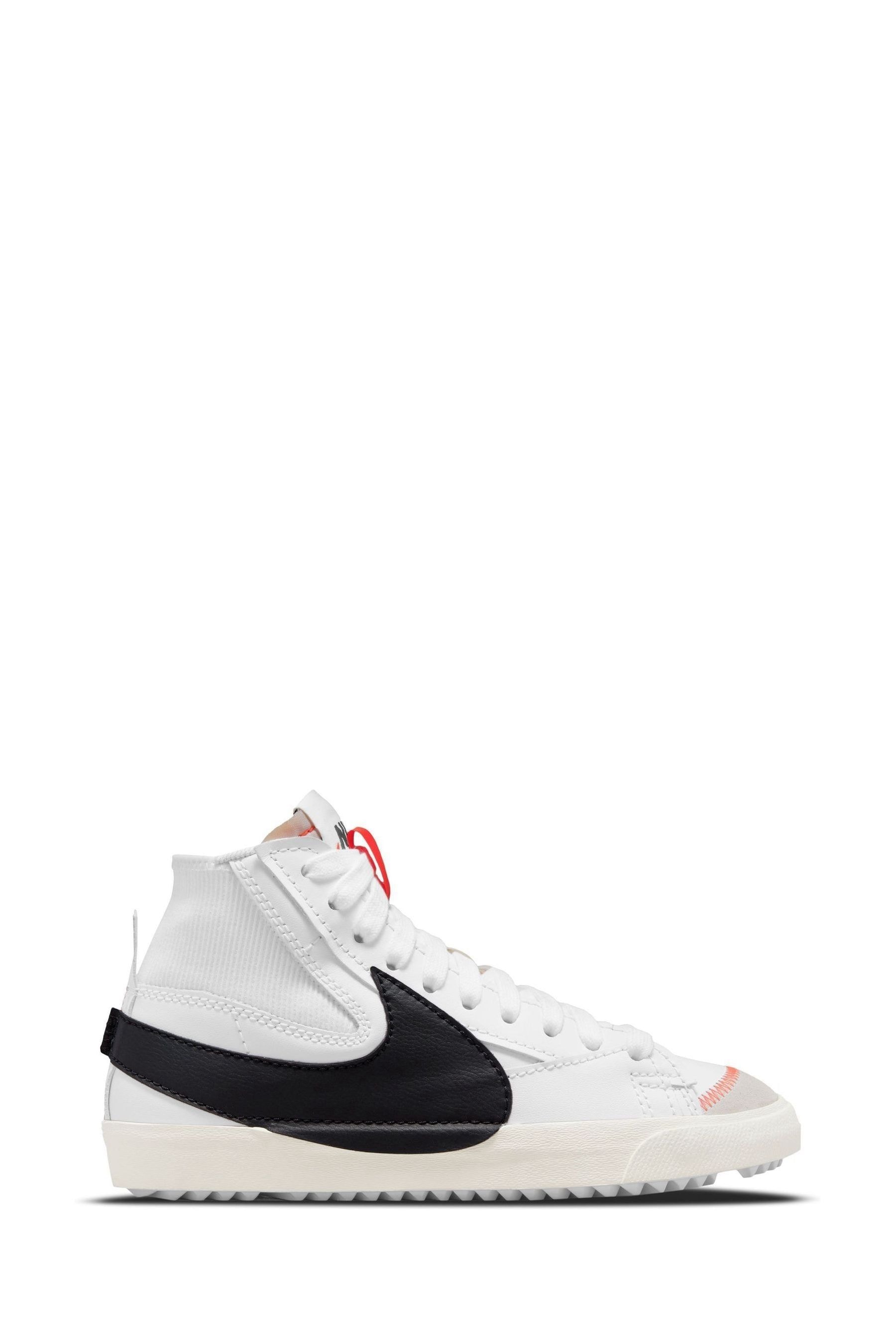 Buy Nike Black White Blazer Mid 77 Jumbo Trainers from Next Luxembourg