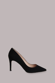 Whistles Corie Suede Black Heeled Pumps - Image 2 of 4