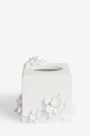 White White Flower Tissue Box - Image 2 of 3