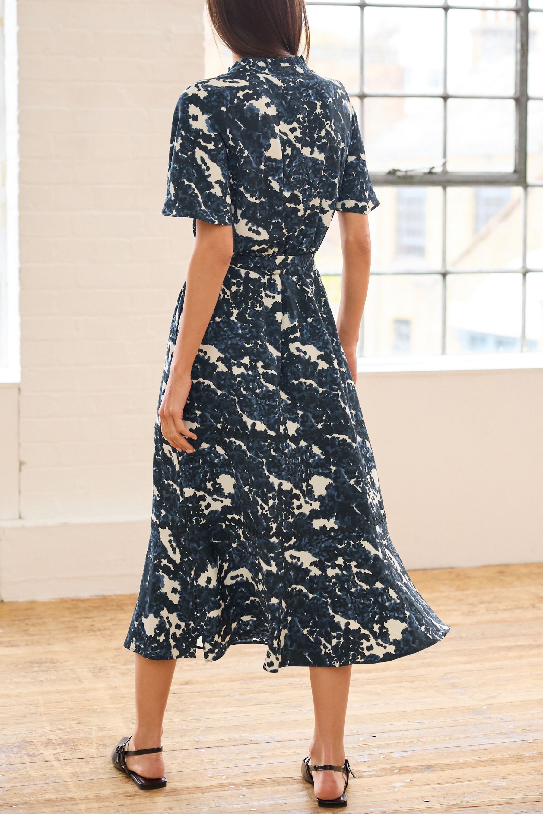 Next navy midi dress cheap
