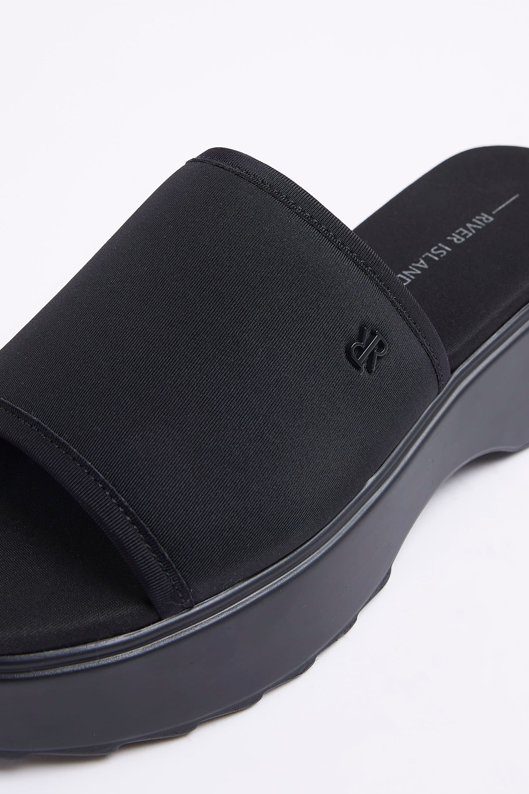 River island black mules outlet