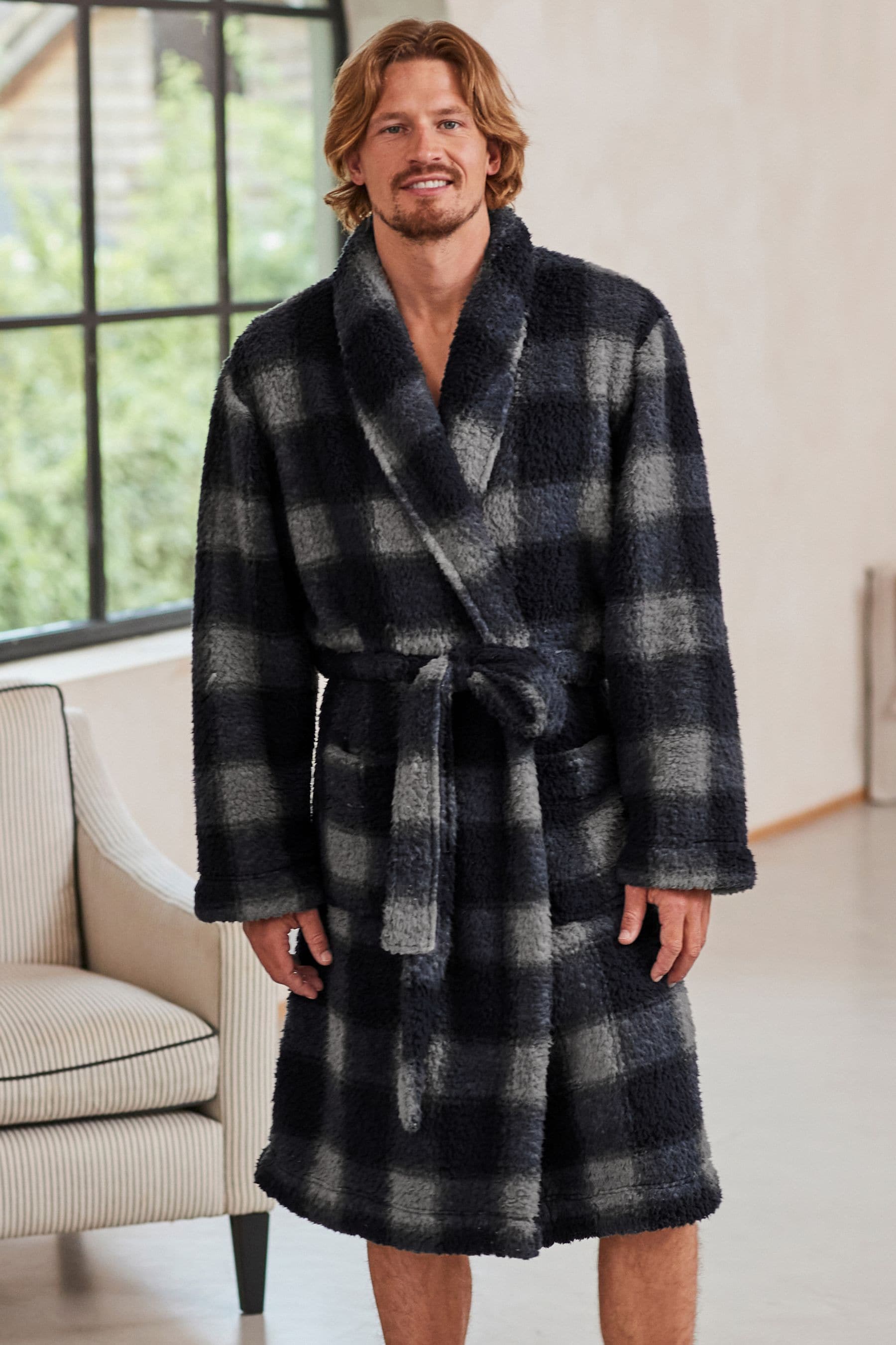 Next fluffy dressing gown top