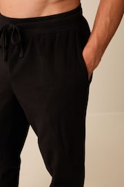 Black Thermal Fleece Cuffed Pyjama Bottoms - Image 5 of 6