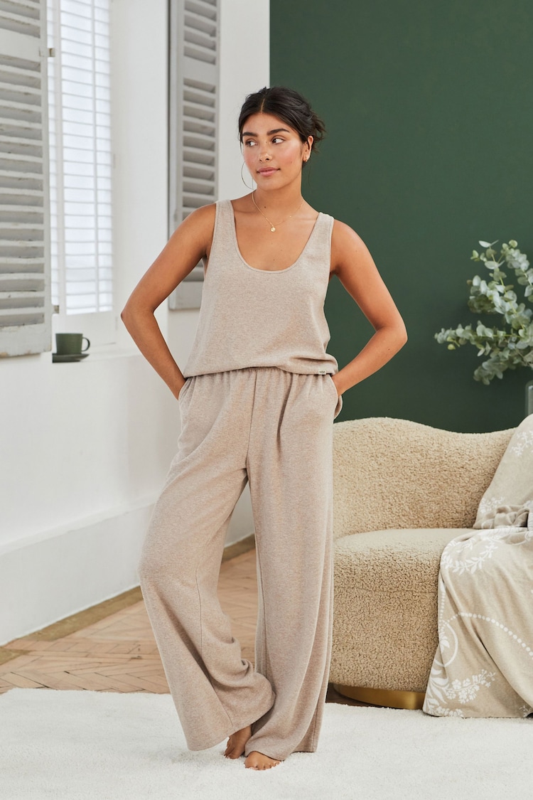 Laura Ashley Oatmeal Knit Lounge Trousers - Image 1 of 7