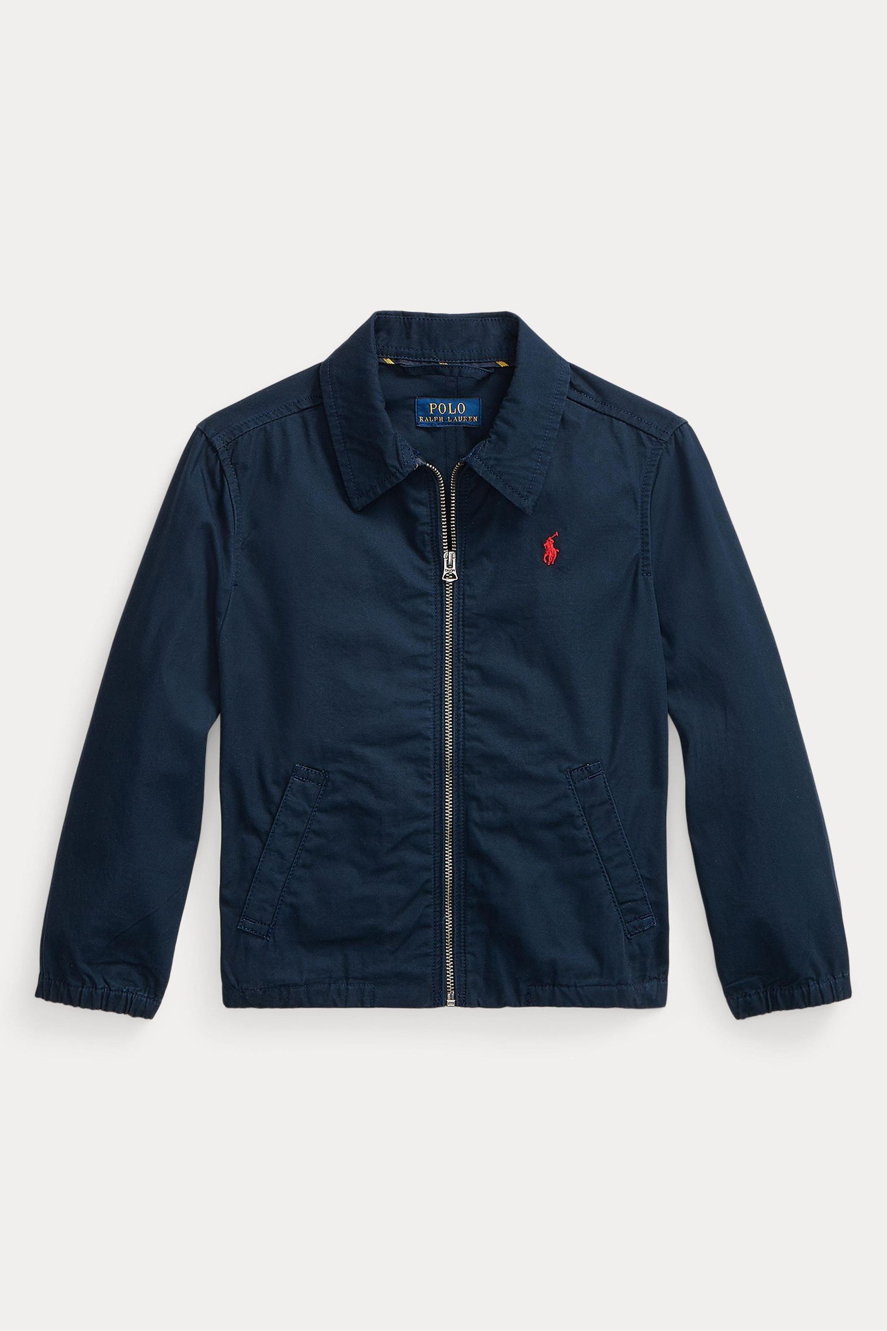 Buy Polo Ralph Lauren Navy Blue Logo Bomber Jacket from Next Luxembourg