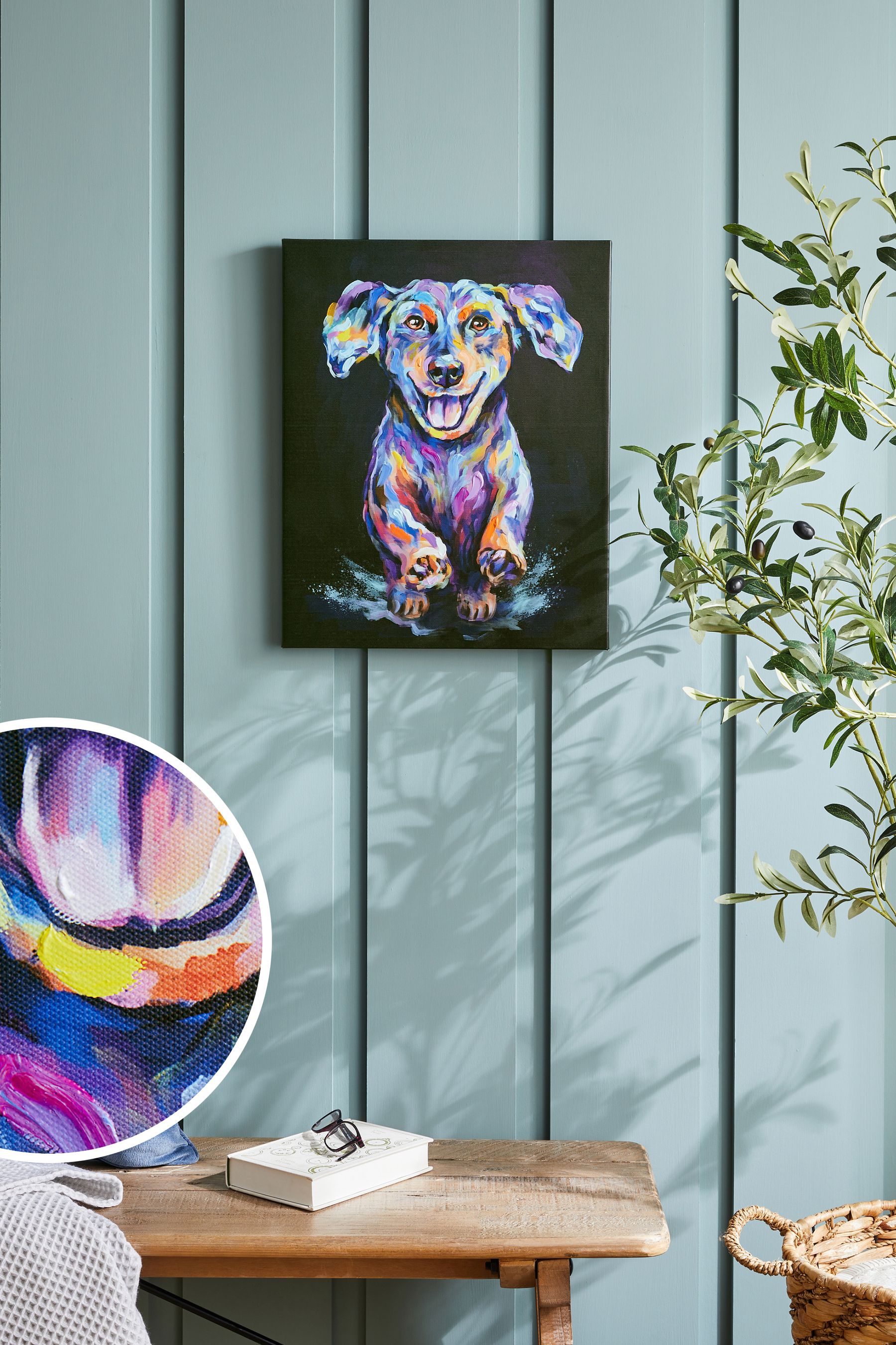 Dog canvas wall art shop