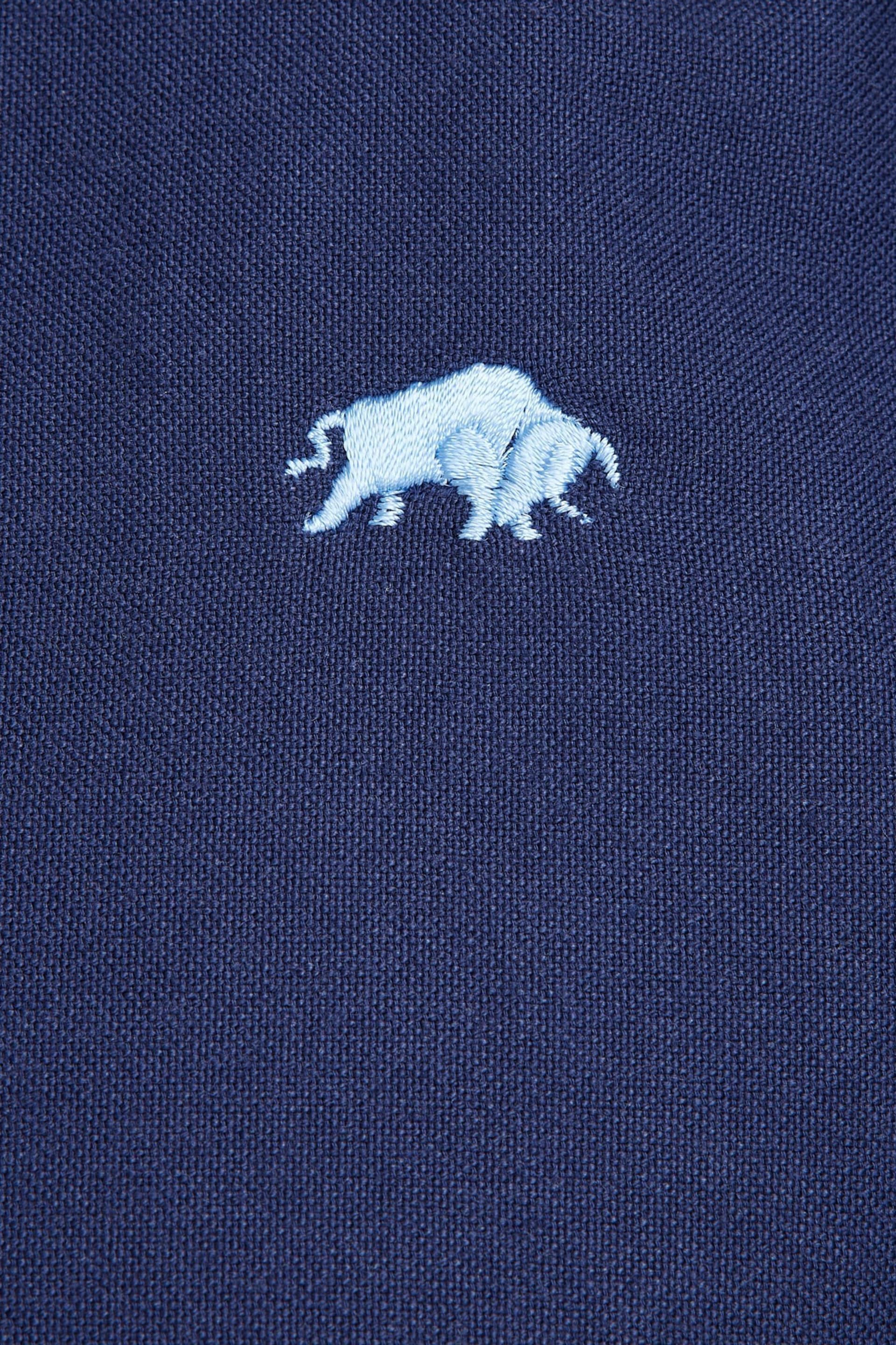 Raging Bull Blue Classic Long Sleeve Oxford Shirt - Image 3 of 6