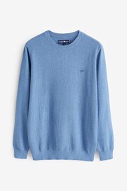 Raging Bull Blue Popcorn Texture Crew Knit Jumper - Image 2 of 2