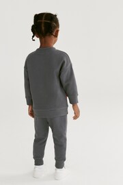 Charcoal Grey Marvel Spider-Man Jersey Sweatshirt And Joggers Set (3mths-8yrs) - Image 3 of 7