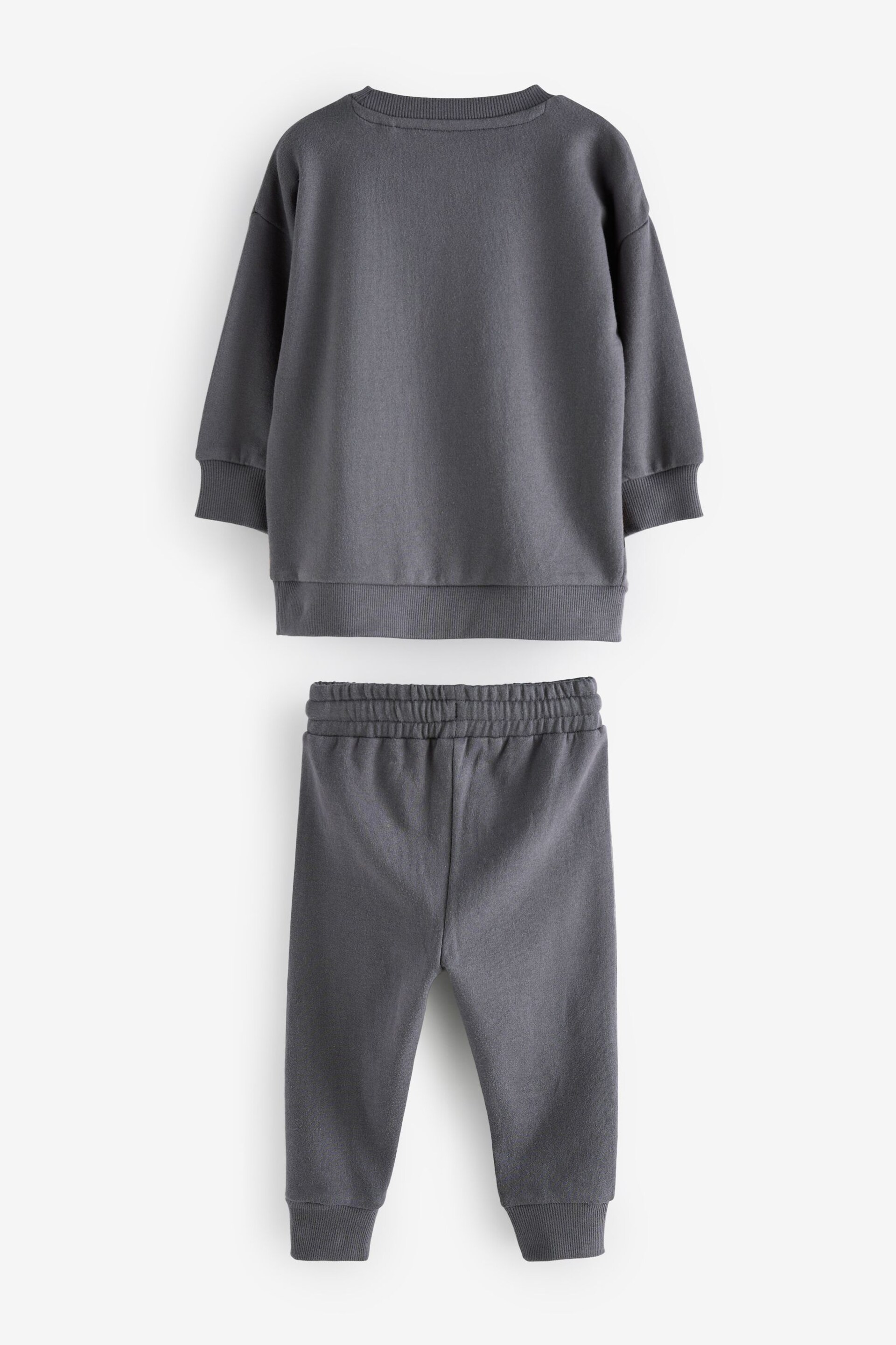 Charcoal Grey Marvel Spider-Man Jersey Sweatshirt And Joggers Set (3mths-8yrs) - Image 6 of 7