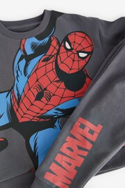 Charcoal Grey Marvel Spider-Man Jersey Sweatshirt And Joggers Set (3mths-8yrs) - Image 7 of 7