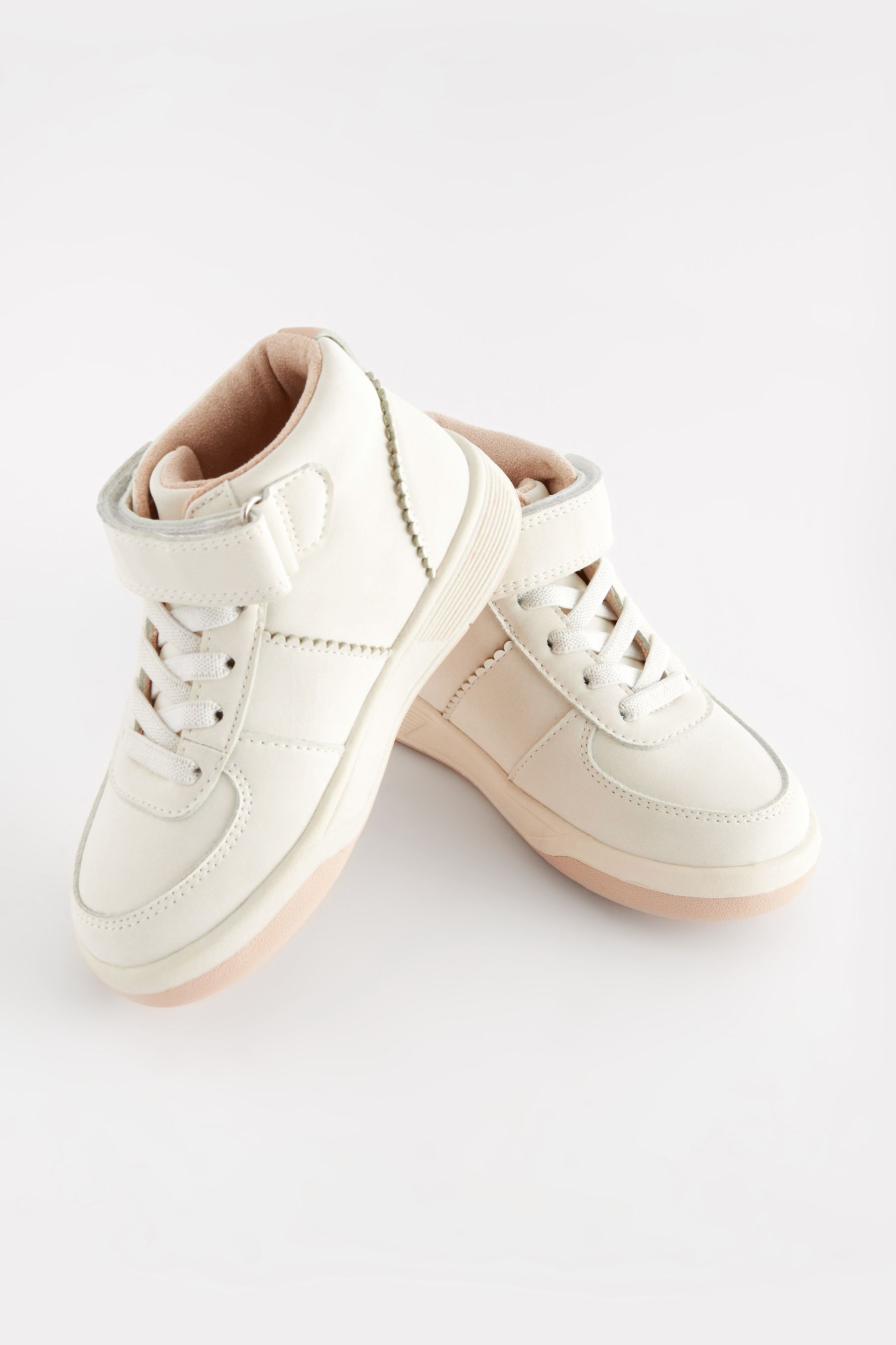 Buy White High Top Trainers from Next Luxembourg