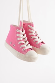 Pink Standard Fit (F) High Top Trainers - Image 4 of 8