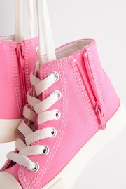 Pink Standard Fit (F) High Top Trainers - Image 6 of 8