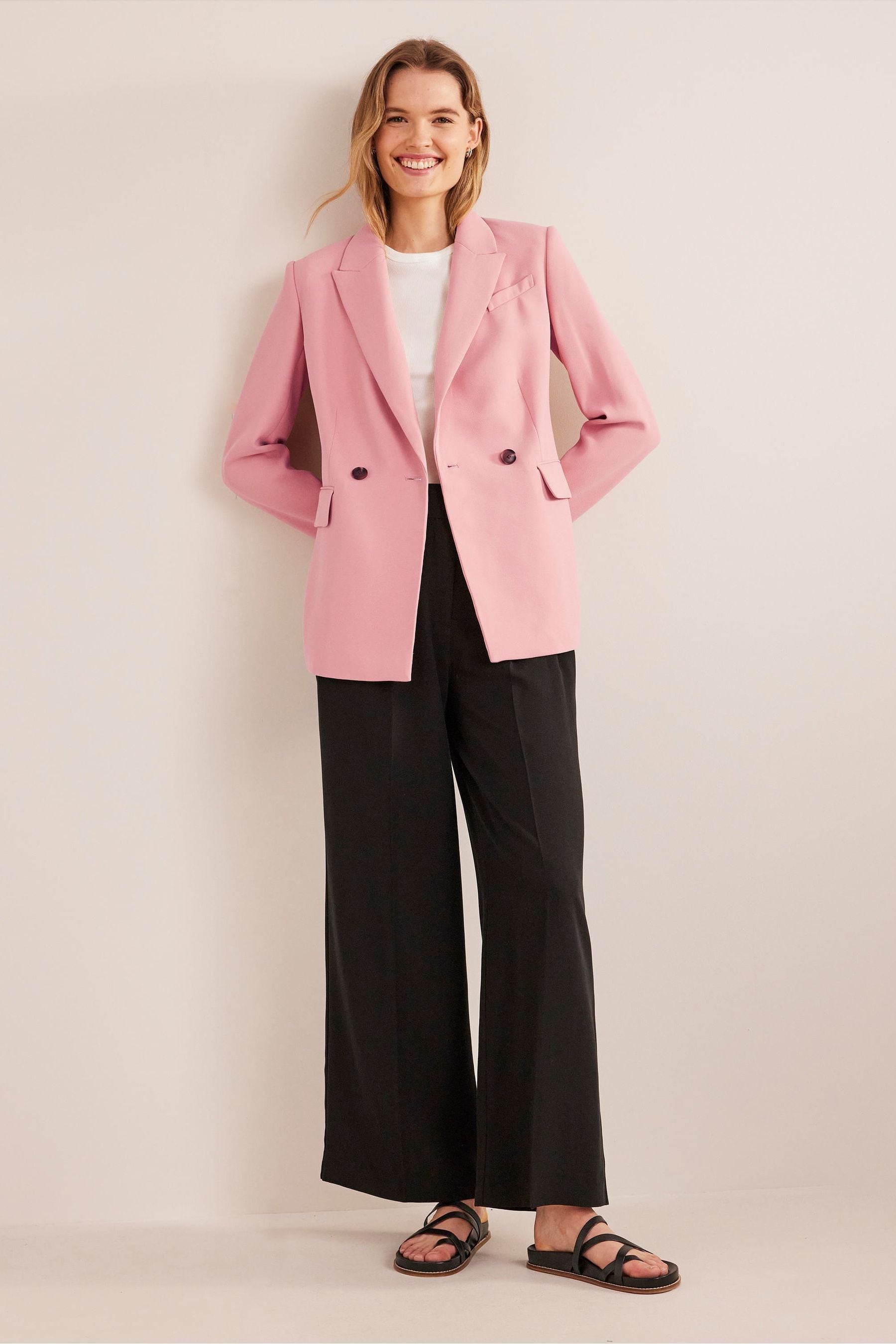 Boden pink blazer on sale