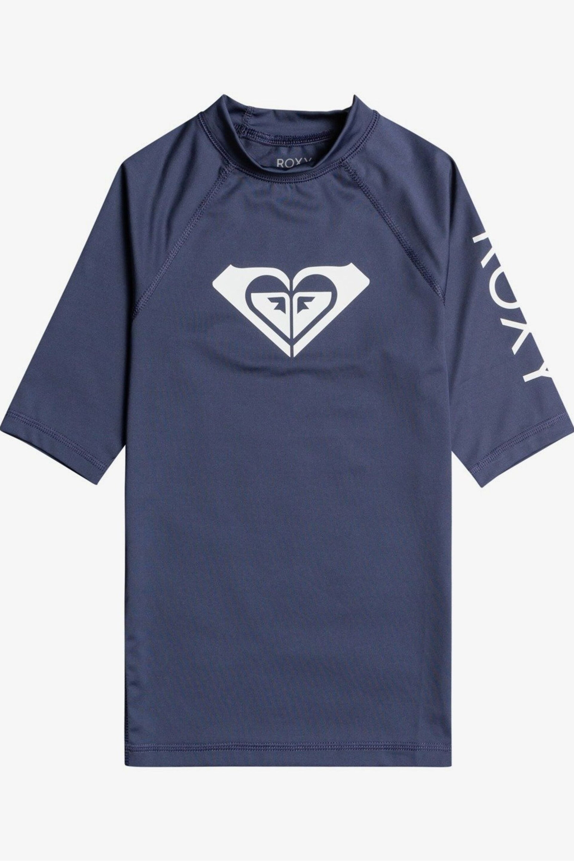 Roxy Girls Whole Hearted Short Sleeve Rash Vest - Image 1 of 2