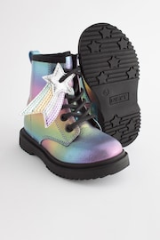 Rainbow Standard Fit (F) Warm Lined Lace-Up Boots - Image 6 of 8